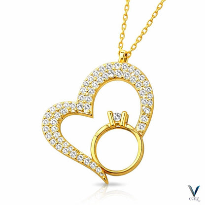 Heart Ring Pendant Necklace